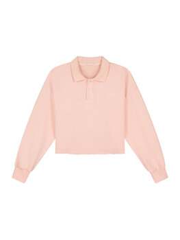 Charlie Petite Pixy Polo Sweater - Pink Washed