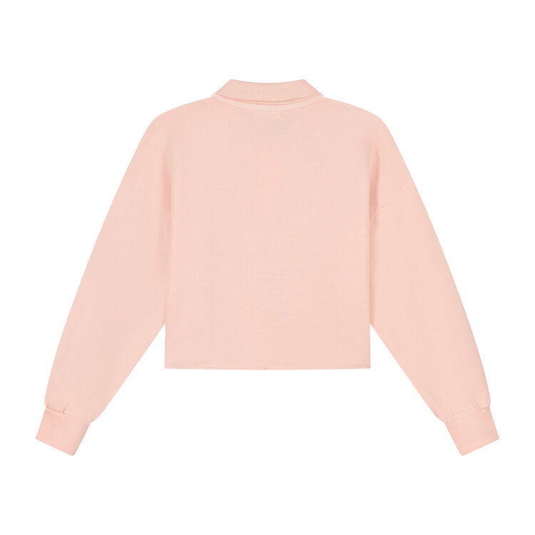 Charlie Petite Pixy Polo Sweater - Pink Washed