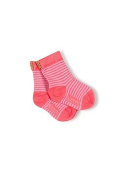Nixnut Stripe Socks - Coral Stripe