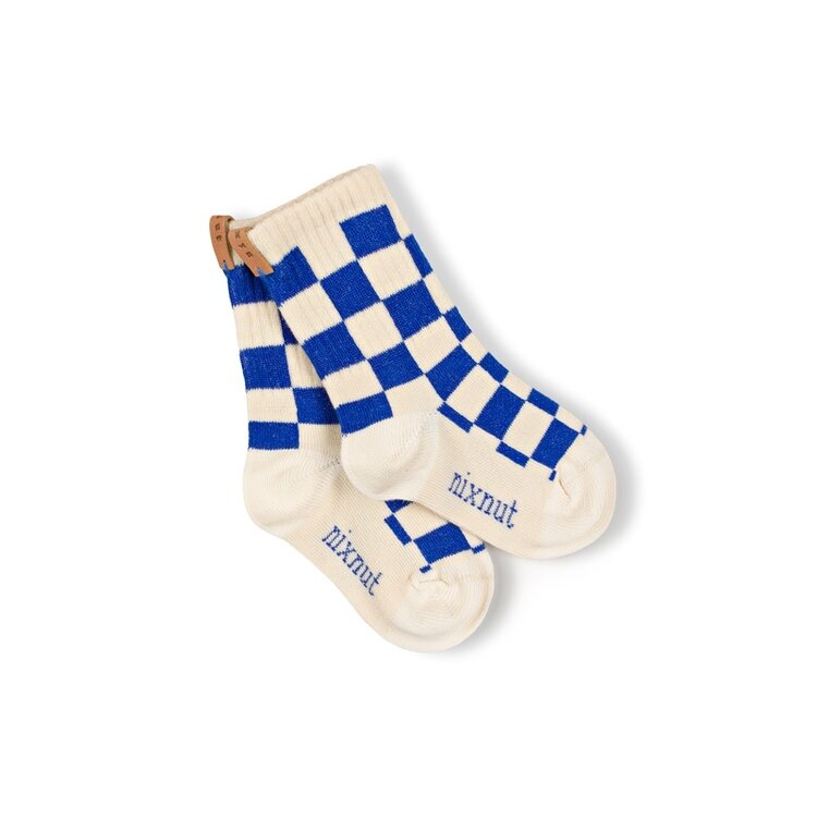 Nixnut Checkered Socks - Azul
