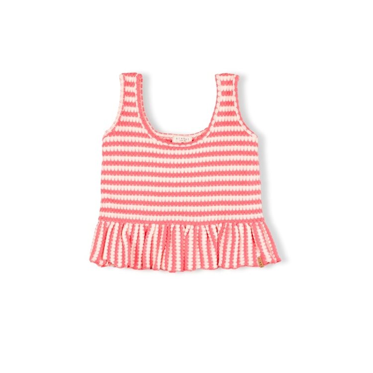 Nixnut Sum Top - Coral Stripe