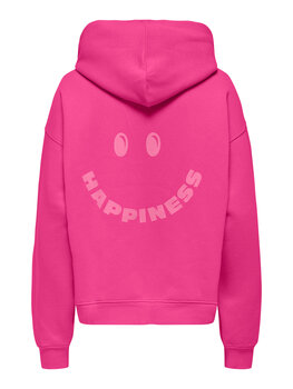 Only KOGADELE L/S HOOD CS SWT - Raspberry