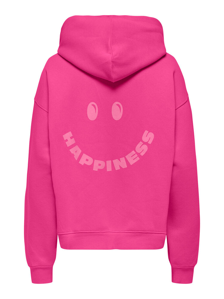 Only KOGADELE L/S HOOD CS SWT - Raspberry