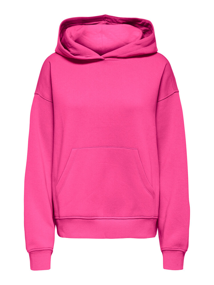 Only KOGADELE L/S HOOD CS SWT - Raspberry