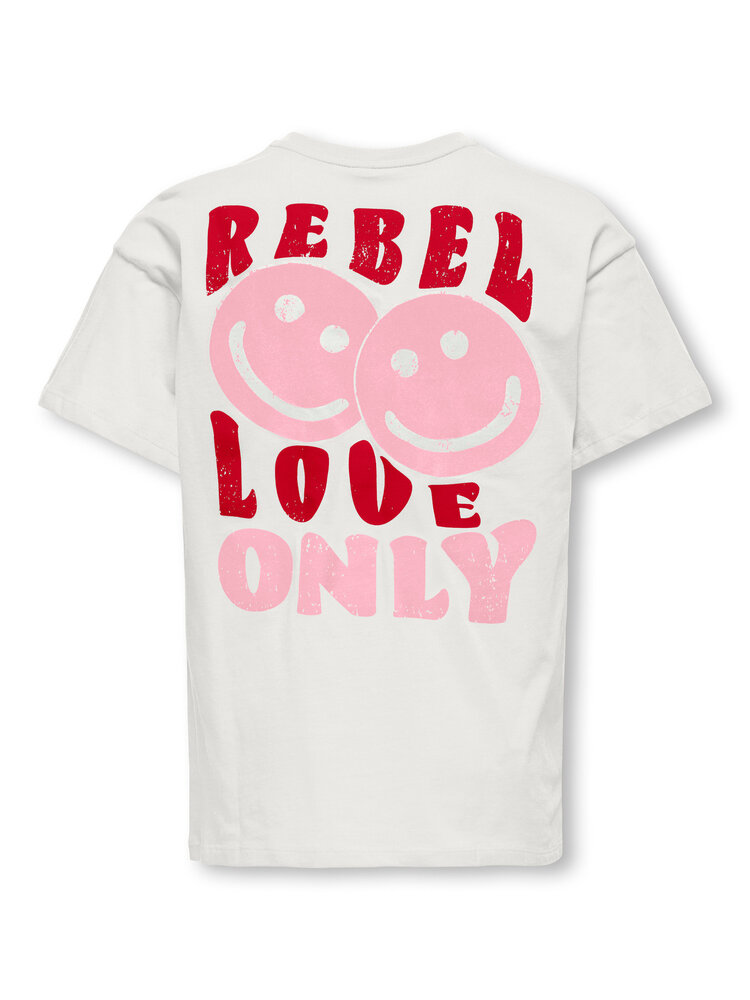 Only KOGEROS LIFE S/S LOOSE PRINT - Cloud Dancer