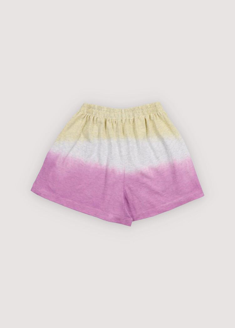 The New Society Tie Dye Short Pink Lavander