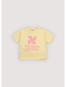The New Society TNS Logo T-Shirt Soft Lemon