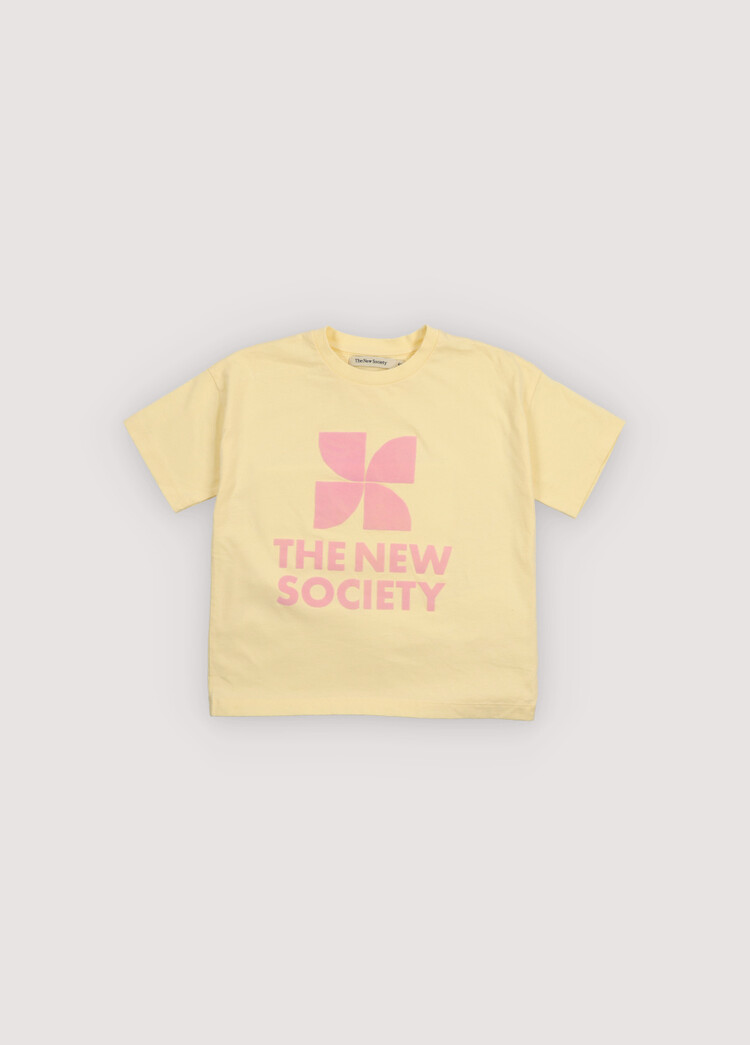 The New Society TNS Logo T-Shirt Soft Lemon