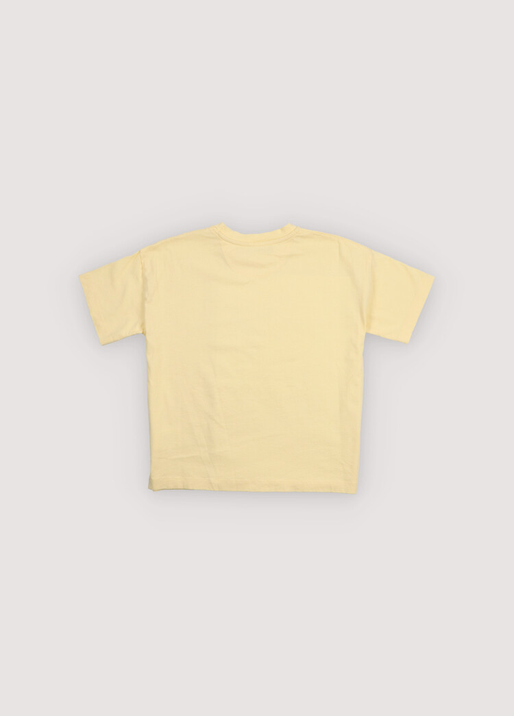 The New Society TNS Logo T-Shirt Soft Lemon