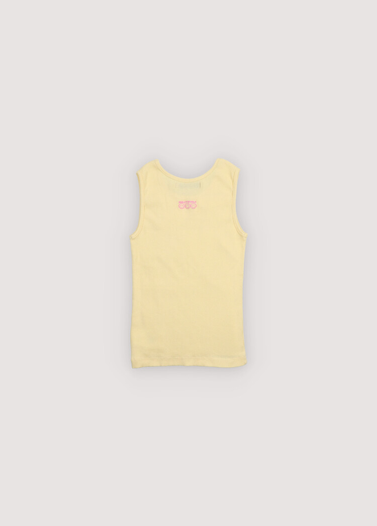 The New Society Smiley Tee Soft Lemon
