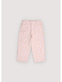 The New Society Smiley Denim Pant Smiley Print