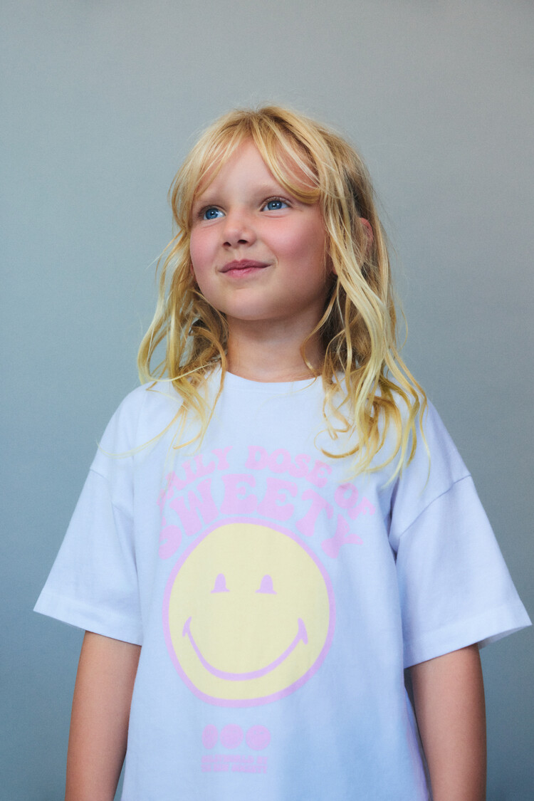 The New Society Smiley T-Shirt Smiley Pure Cloud