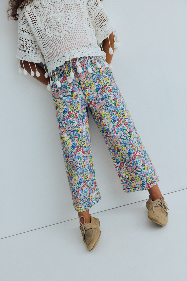 The New Society Lily Pant Verbena Print
