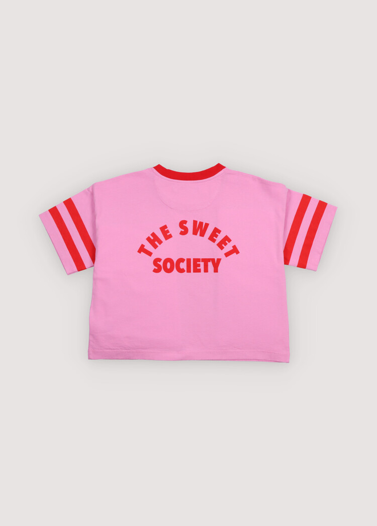 The New Society Canna T-Shirt Pink Lavander