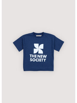 The New Society TNS Logo T-Shirt Indigo Denim