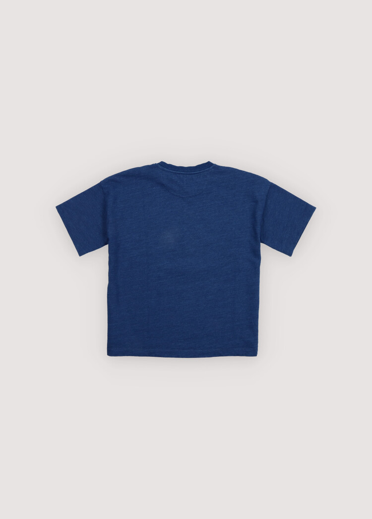 The New Society TNS Logo T-Shirt Indigo Denim
