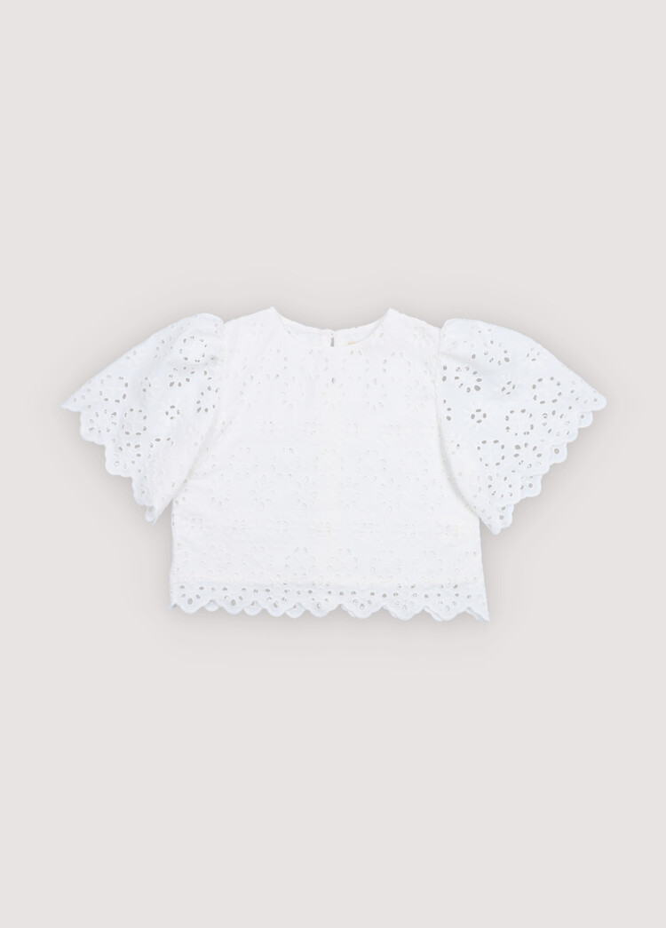 The New Society Sakura Blouse Pure Cloud
