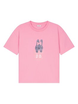 Daily Brat BUNNY T-SHIRT PINK COSMOS