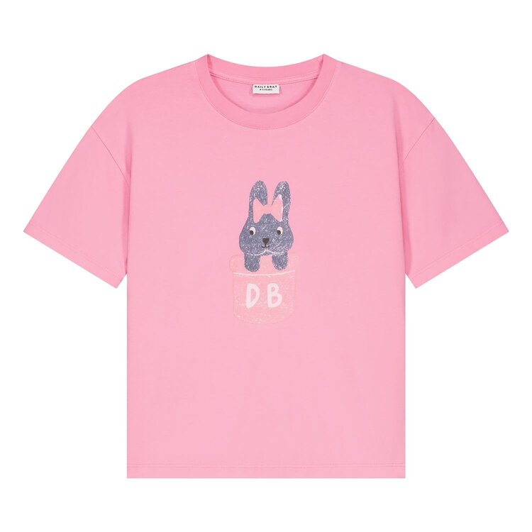 Daily Brat BUNNY T-SHIRT PINK COSMOS
