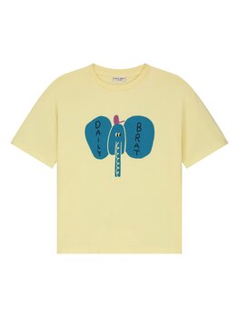 Daily Brat ELEFANCY T-SHIRT PALE BANANA