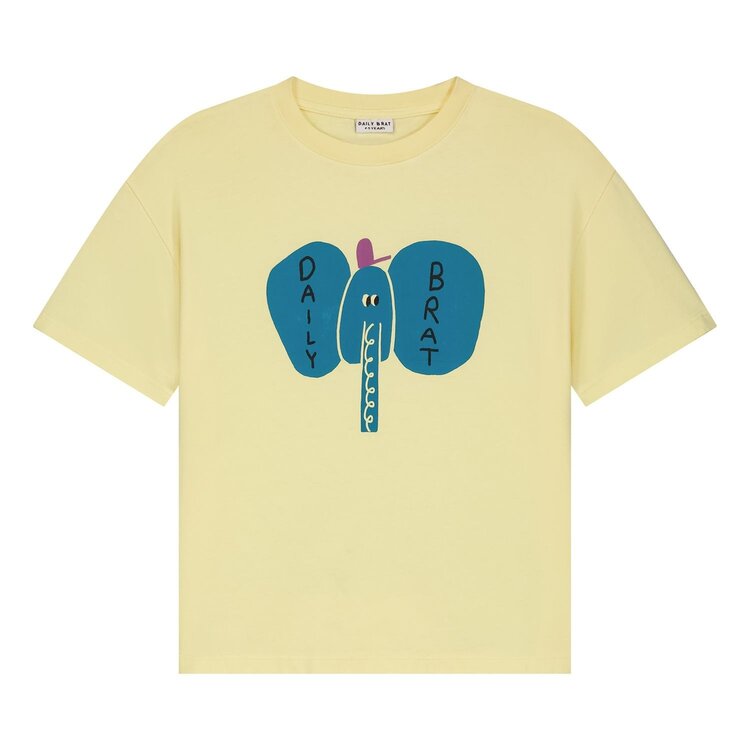 Daily Brat ELEFANCY T-SHIRT PALE BANANA