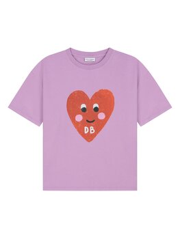 Daily Brat PATTY HEART T-SHIRT LILAVENDER