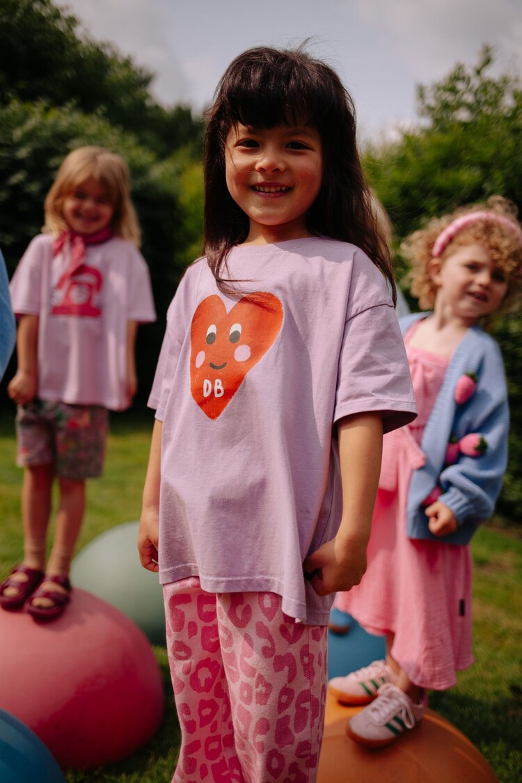 Daily Brat PATTY HEART T-SHIRT LILAVENDER