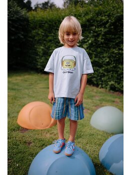 Daily Brat FUNKY HEADPHONES T-SHIRT STERLING BLUE