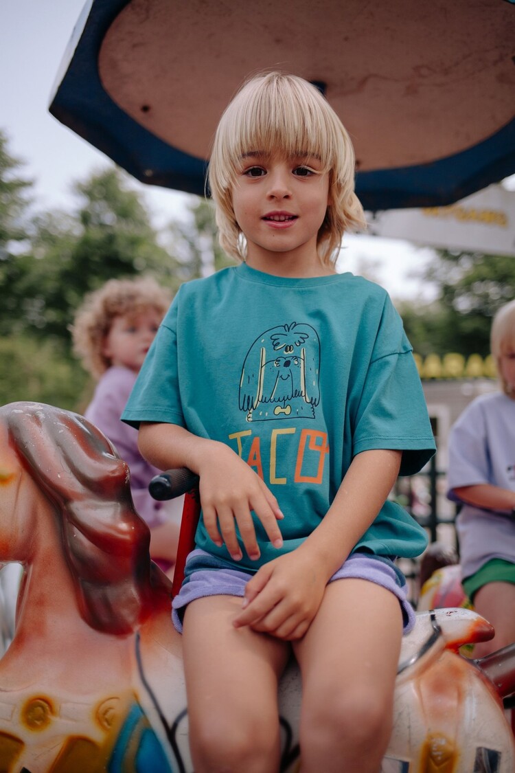 Daily Brat TACO T-SHIRT TEAL