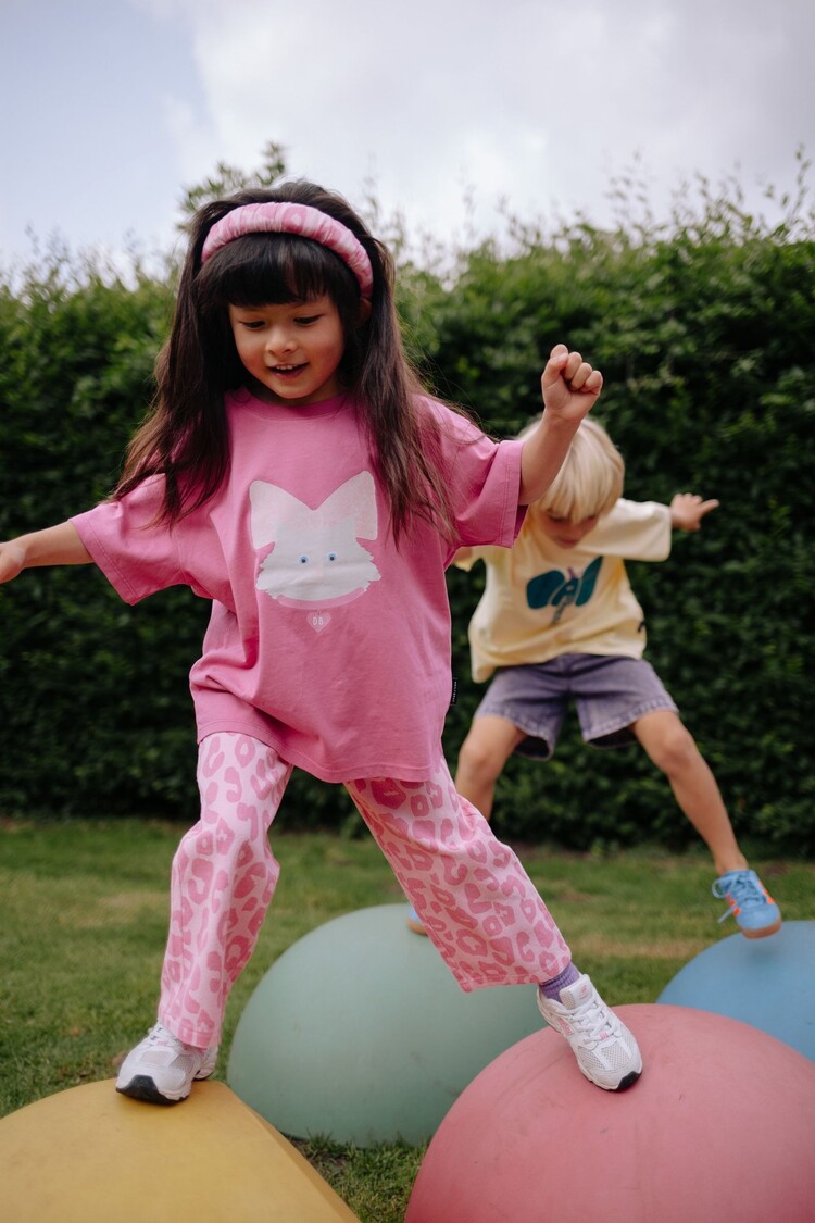 Daily Brat BUBBLE BLUSH LEOPARD JEANS