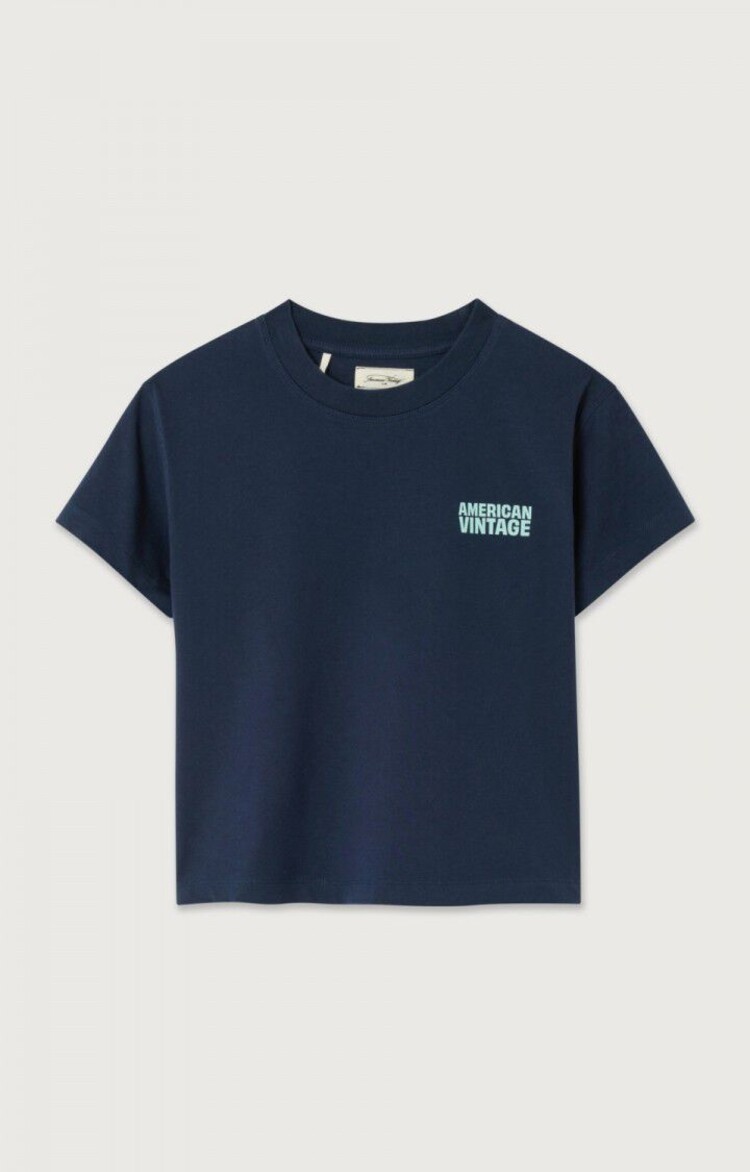 American Vintage GIXY - Tshirt Navy