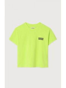 American Vintage GIXY - Tshirt Jaune Fluo