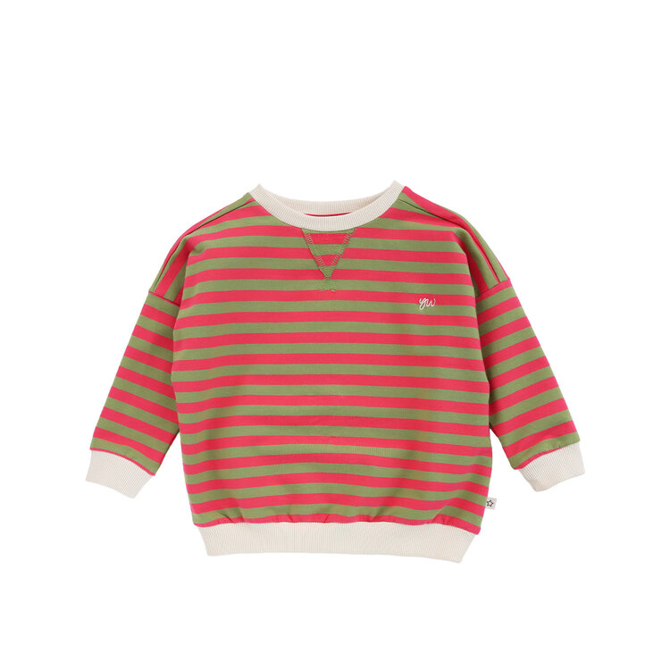 Your Wishes Stripe French Knit | Sweater - Mosstone