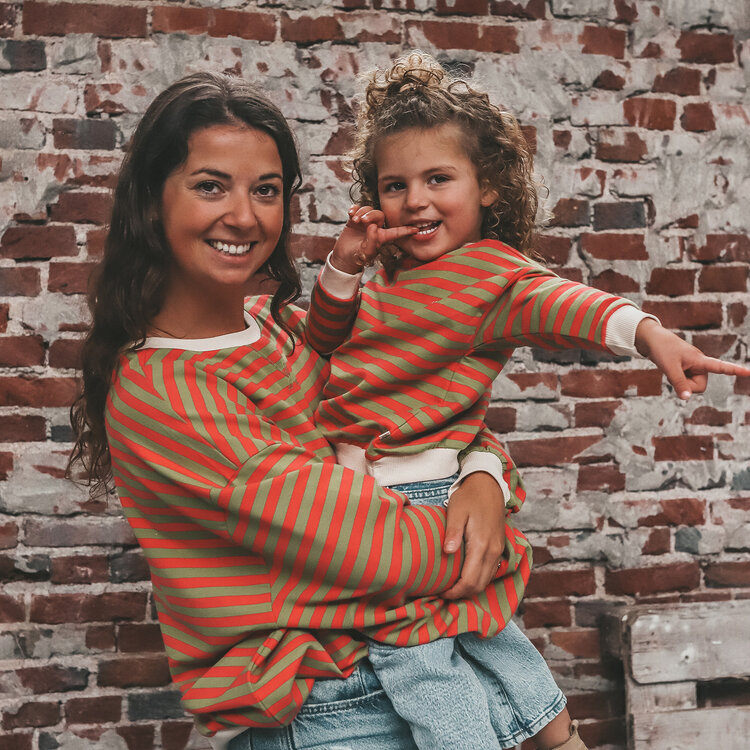 Your Wishes Stripe French Knit | Sweater - Mosstone