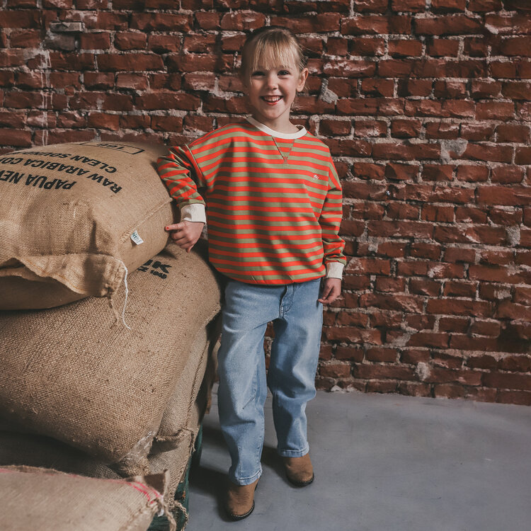 Your Wishes Stripe French Knit | Sweater - Mosstone