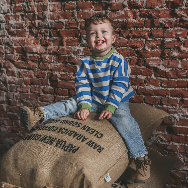 Your Wishes Stripe French Knit | Sweater - French Blue