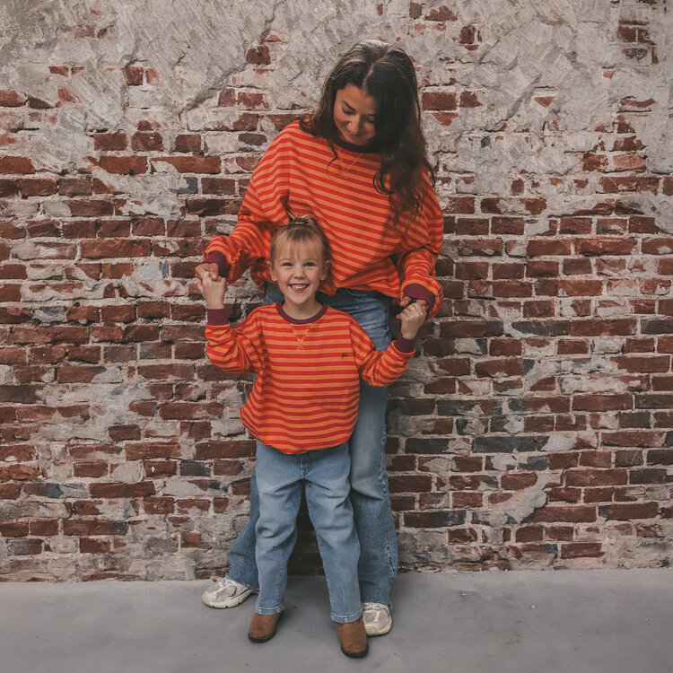 Your Wishes Stripe French | Sweater - Beetroot Purple