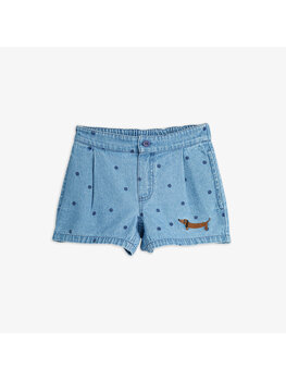 Mini Rodini LW denim dots aop shorts blue