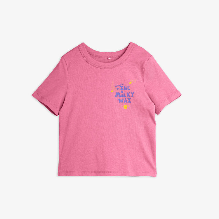 Mini Rodini The milky way sp tee pink