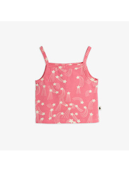 Mini Rodini Starfall aop tank top pink
