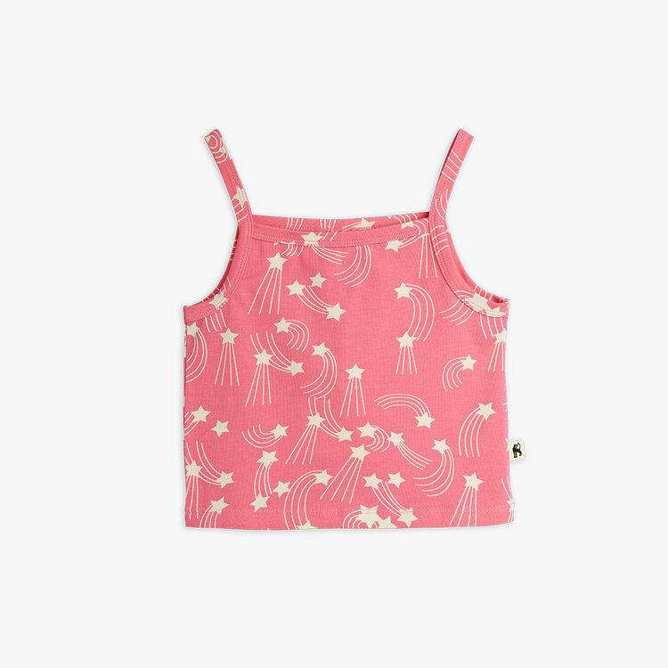 Mini Rodini Starfall aop tank top pink