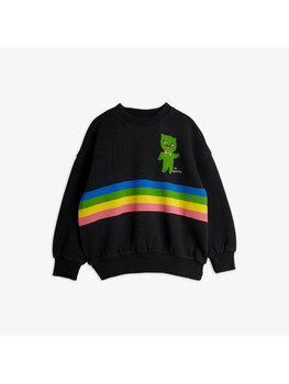 Mini Rodini Alien stripe sp sweatshirt black