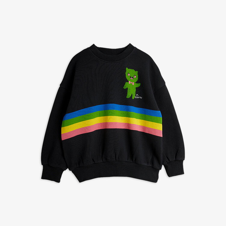 Mini Rodini Alien stripe sp sweatshirt black