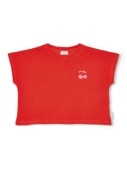 Petit Blush Towel Top - Cherry Grenadine