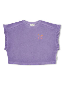 Petit Blush Towel Ruffle Top -  Chalk Violet