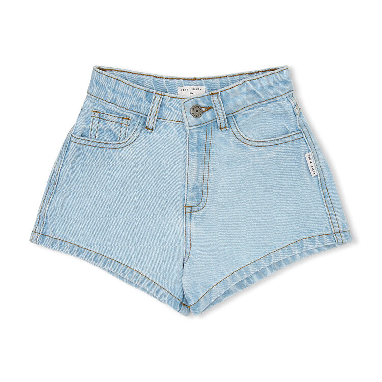 Petit Blush Jeans Short - Washed Light Blue