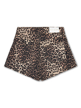 Petit Blush Jeans Short - Leopard