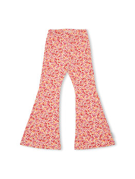 Petit Blush Bowie Flared Pants - Small Flowers