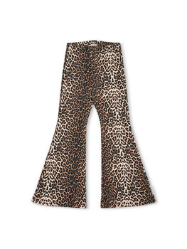 Petit Blush Bowie Flared Pants - Leopard