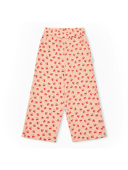 Petit Blush Wide Leg Pants  - Cherry